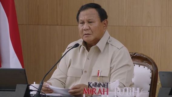 The title of the Second Cabinet Retreat, Prabowo: Evaluation of Our Work Last Year