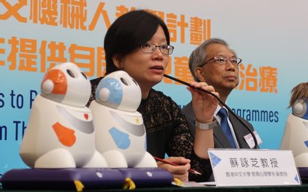 Ilmuwan Hong Kong Ciptakan Robot untuk Membantu Penyandang Autis Miliki Keterampilan Sosial