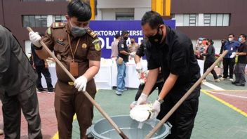 La Police De Riau A Détruit 26,83 Kg De Crystal Meth