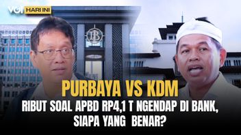 VOI Today: Data Association Of Minister Of Finance Purbaya And Dedi Mulyadi Regarding Trillion Money That Deposited At Bank Jabar
