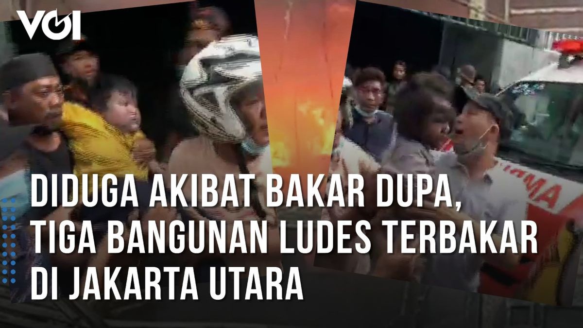 VIDEO: Thrilling Action, Rescue Of Fire Victims In Penjaringan Suspected Of Burning Incense