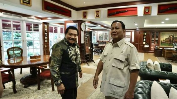 Prabowo Terima Kunjungan Hendropriyono di Kemhan