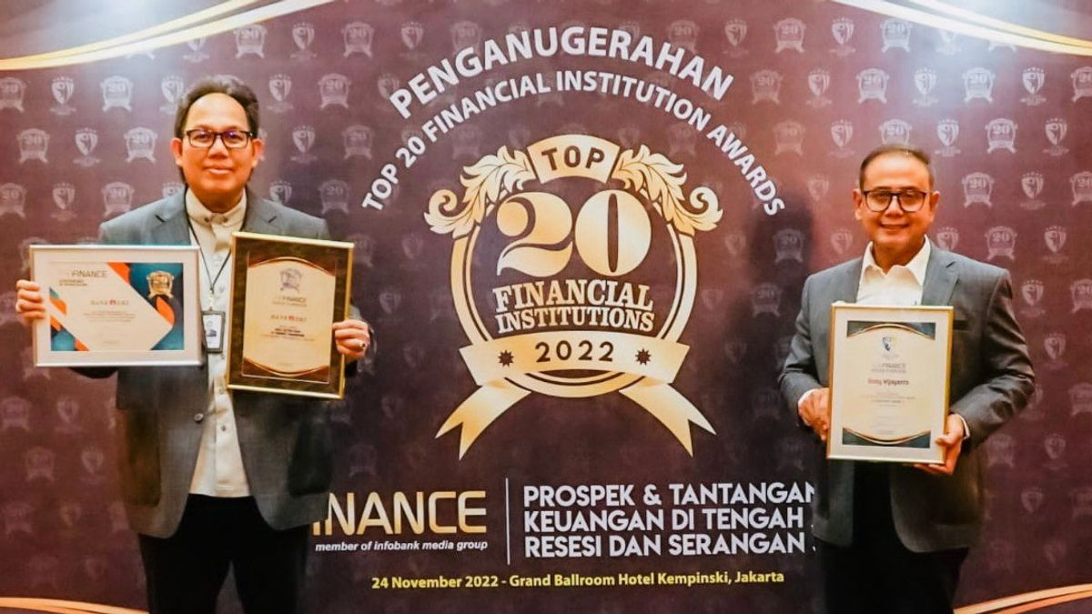 Bank DKI Achieves Three Awards At The Same Time In The Top 20 Financial Institution Award 2022