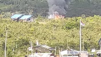 KKB采取另一项行动，拍摄与官员的接触，并在Bintang Mountains Regency烧毁SMPN