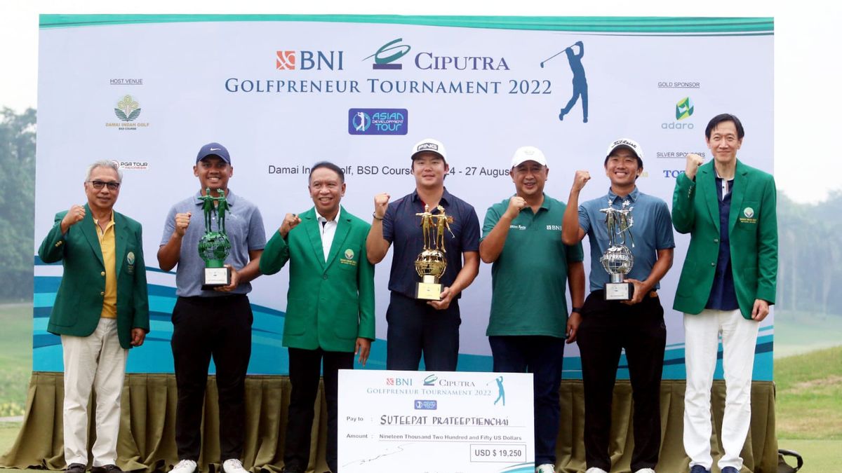 Suteepat Praateeptianchai赢得了BNI Ciputra Golfpreneur Tournament ADT 2022，George Gandranata在最后一天感到惊讶