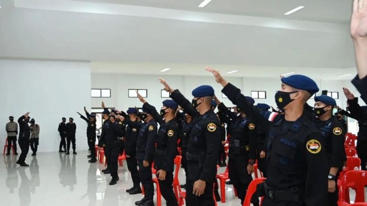 Brimob Kalsel Perkuat Pengamanan PT Freeport Indonesia