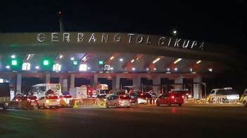 Arus Mudik, GT Cikupa Tangerang Ramai Lancar ke Arah Merak