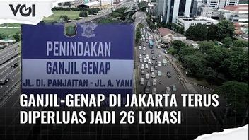 VIDEO: Avoid Ticketing Tickets, This Is A New Odd-even Point In Jakarta