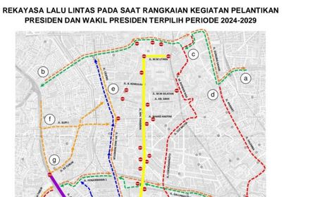 Catat, 12 Jalur di Jakarta akan Direkayasa Saat Pelantikan Presiden 20 Oktober