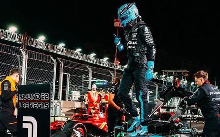 George Russell Raih Pole di F1 GP Las Vegas, Verstappen dan Hamilton di Luar Lima Besar