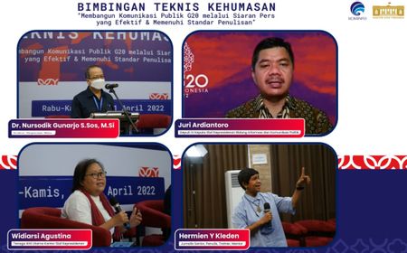 Gaungkan Presidensi G20, Kominfo Gelar Bimtek Penulisan Siaran Pers yang Terstruktur