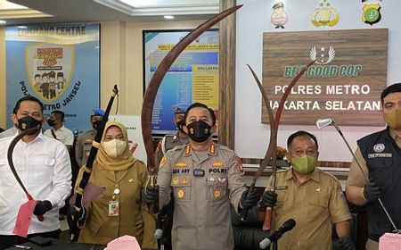 7 Aksi Tawuran di Jaksel Berhasil Digagalkan, Polisi Sita Celurit Ukuran Besar