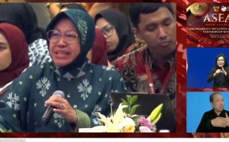 Tangis Haru Mensos Risma di Forum ASEAN Ingat Anak Disabilitas Korban Kekerasan Seksual