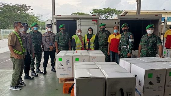 Accelerating COVID-19 Vaccination, Pfizer Vaccine Arrives In Lombok