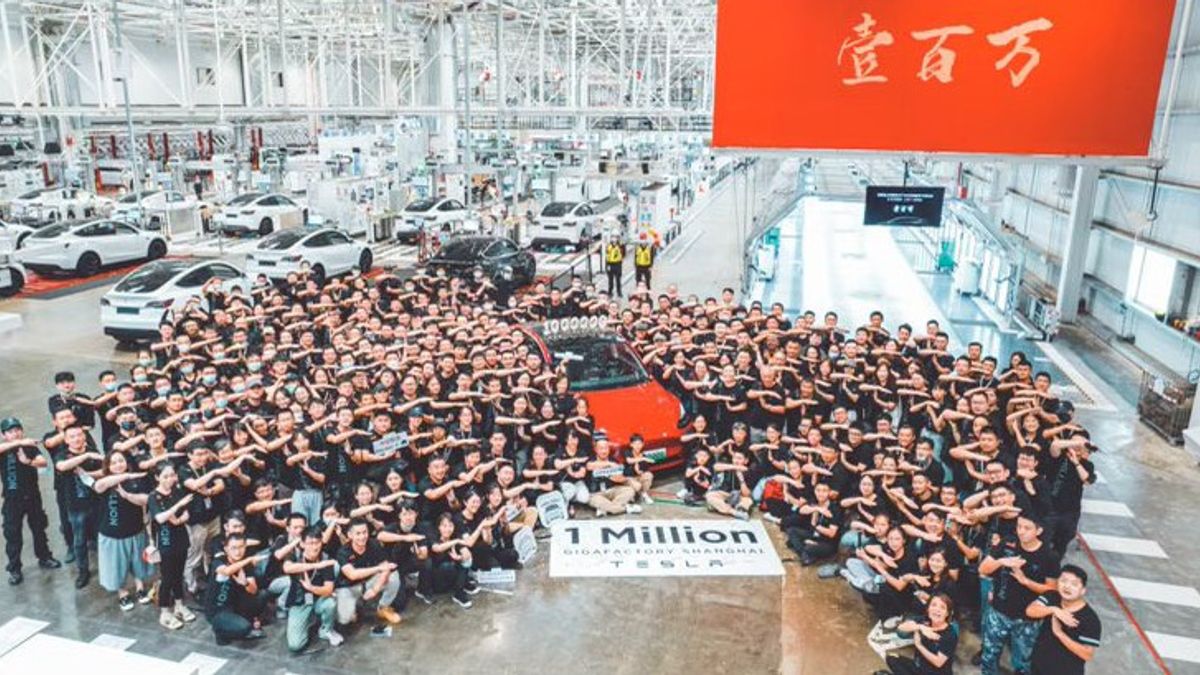 Tesla Electric Car Factory In Shanghai Has Built Three Million Cars In Three Years