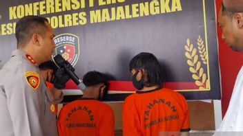 Aipda Darussalam的手臂在Majalenka解散摩托车团伙时被Celurit打伤,4人成为嫌疑人