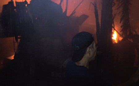 Belasan Rumah di Lorong 41 Veteran Utara Makassar Ludes Terbakar