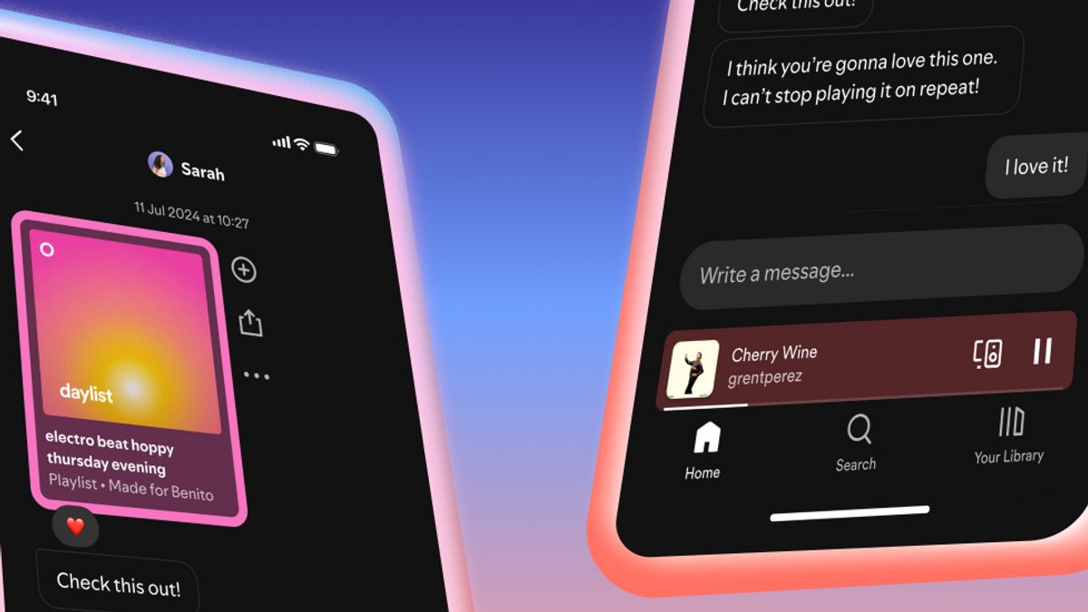Spotify Perkenalkan Fitur Pesan untuk Berbagi Konten di dalam Aplikasi
