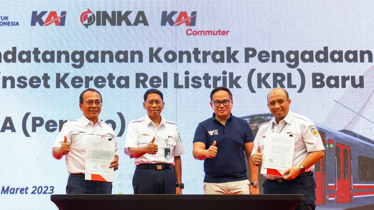 批发 16 KRL 在印加制造，KCI 预算 4 万亿印尼盾