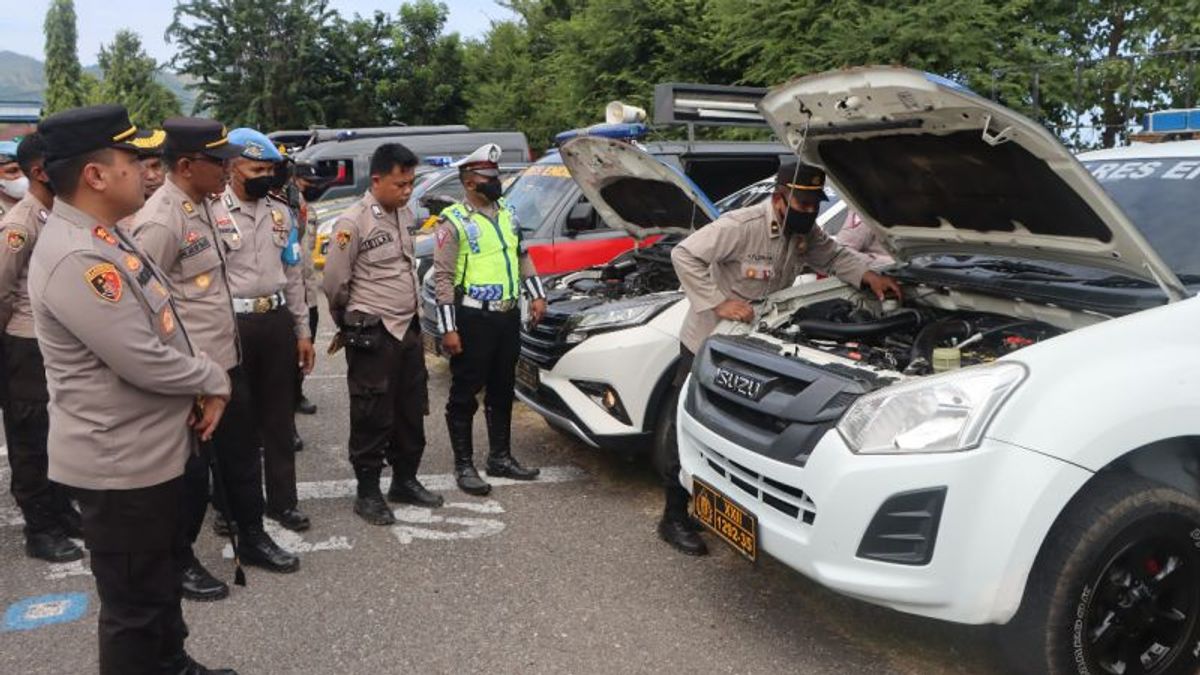 Vehicles Don't Break Down During Jokowi's Visit To Ende, Police Chief Andre Librian Asks Personnel To Do Routine Checks