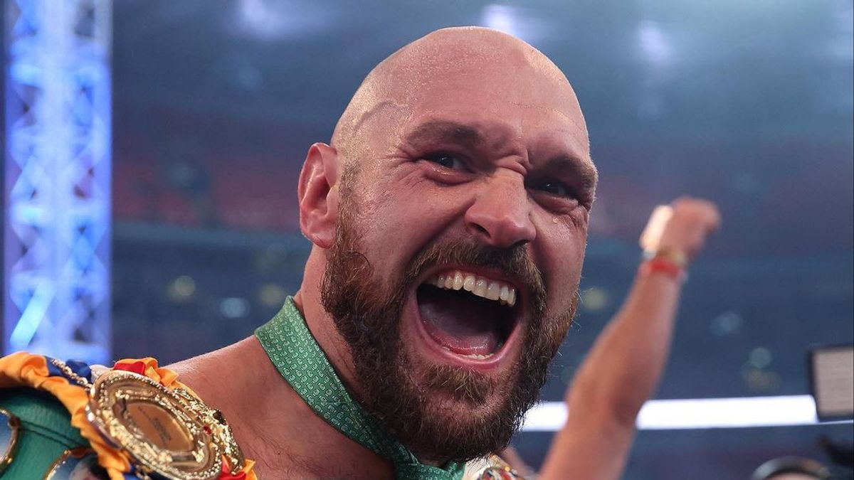 Tyson Fury Rides Ring 22 July 2023 Against Andy Ruiz Jr