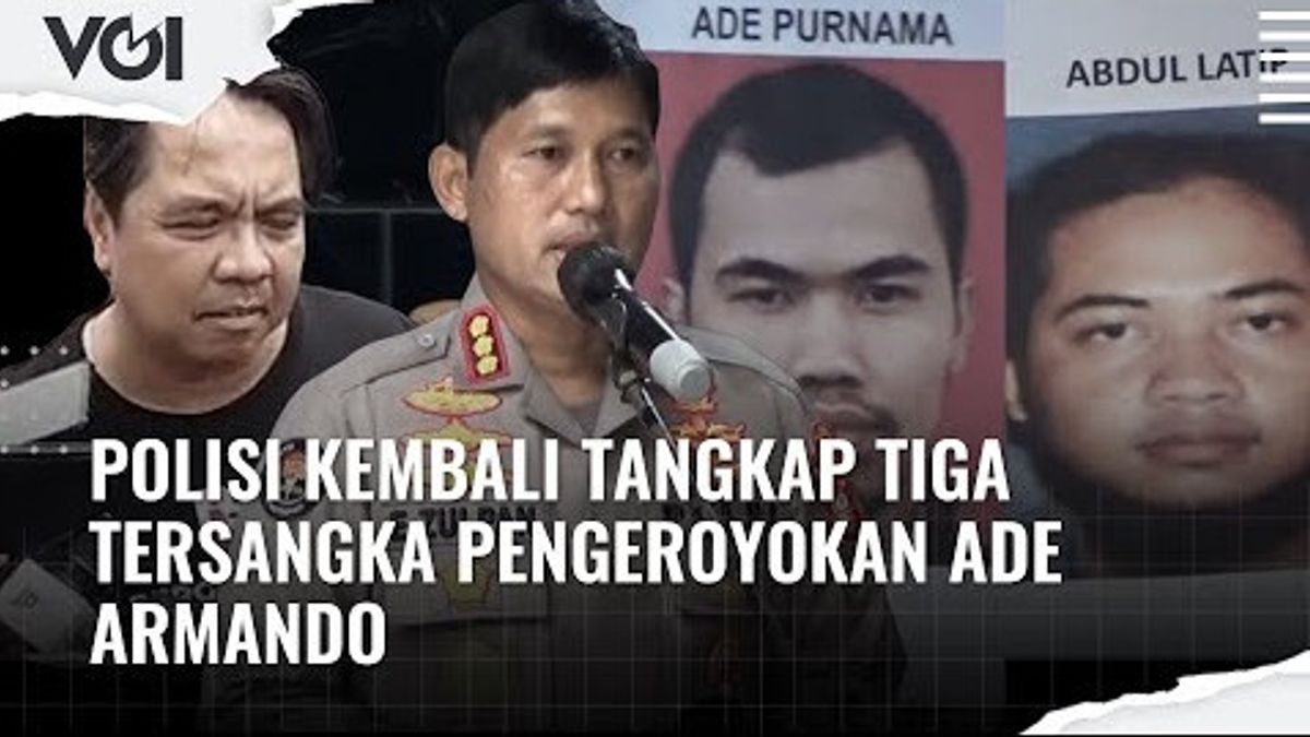 VIDEO: Polisi Tangkap Tiga Tersangka Baru Pengeroyok Ade Armando