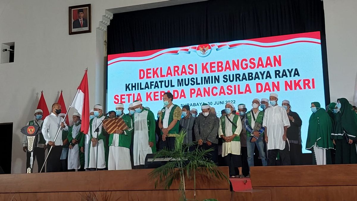 Khilafatul Muslimin Surabaya Raya Deklarasi Setia NKRI dan Pancasila