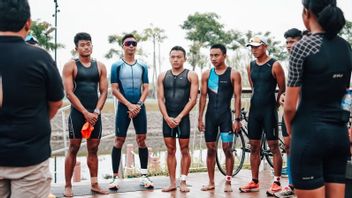 Undergoing Preparations For The 2021 SEA Games, The Indonesian Triathlon Team For Lebaran Away From Family