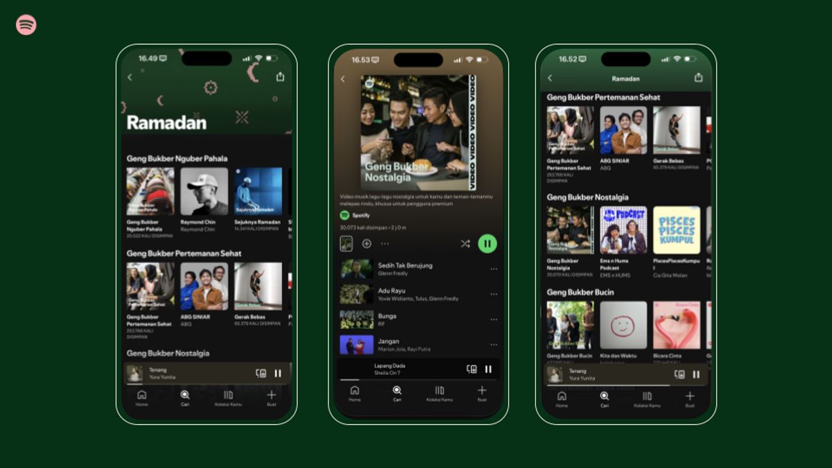 Spotify تكشف عن التغييرات في تفضيلات الموسيقى والبودكاست خلال شهر رمضان في إندونيسيا
