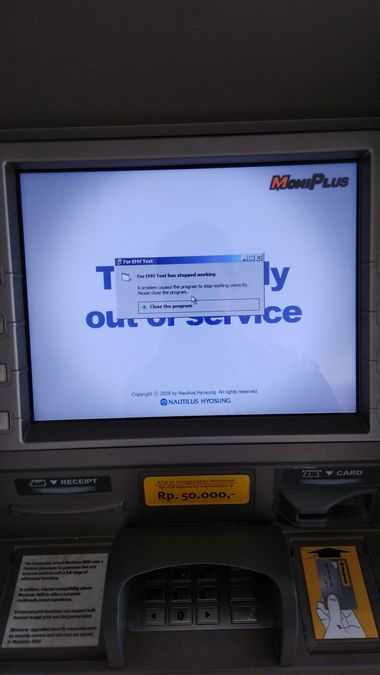 Ternyata Masih Banyak Mesin ATM yang Pakai Windows XP