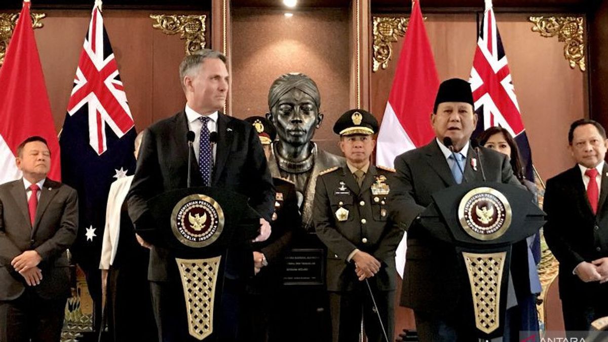 Le vice-Premier ministre australien a rencontré Prabowo d'accord pour signer une coopération en matière de défense