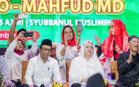 Selawat Bersama Ulama dan Santri Bareng Mahfud, Puan Yakin Suara di Jatim Bertambah