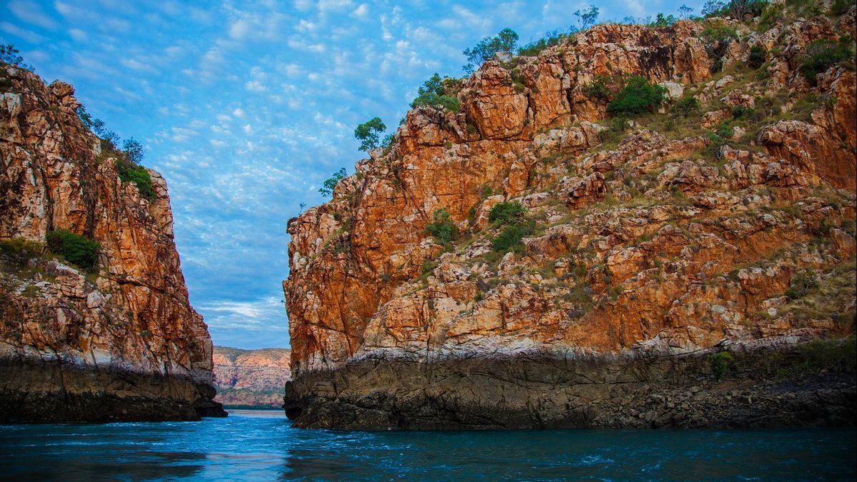 Australiens interdisent les touristes de traverser les eaux de chute horizontale dans la baie de Tal bot