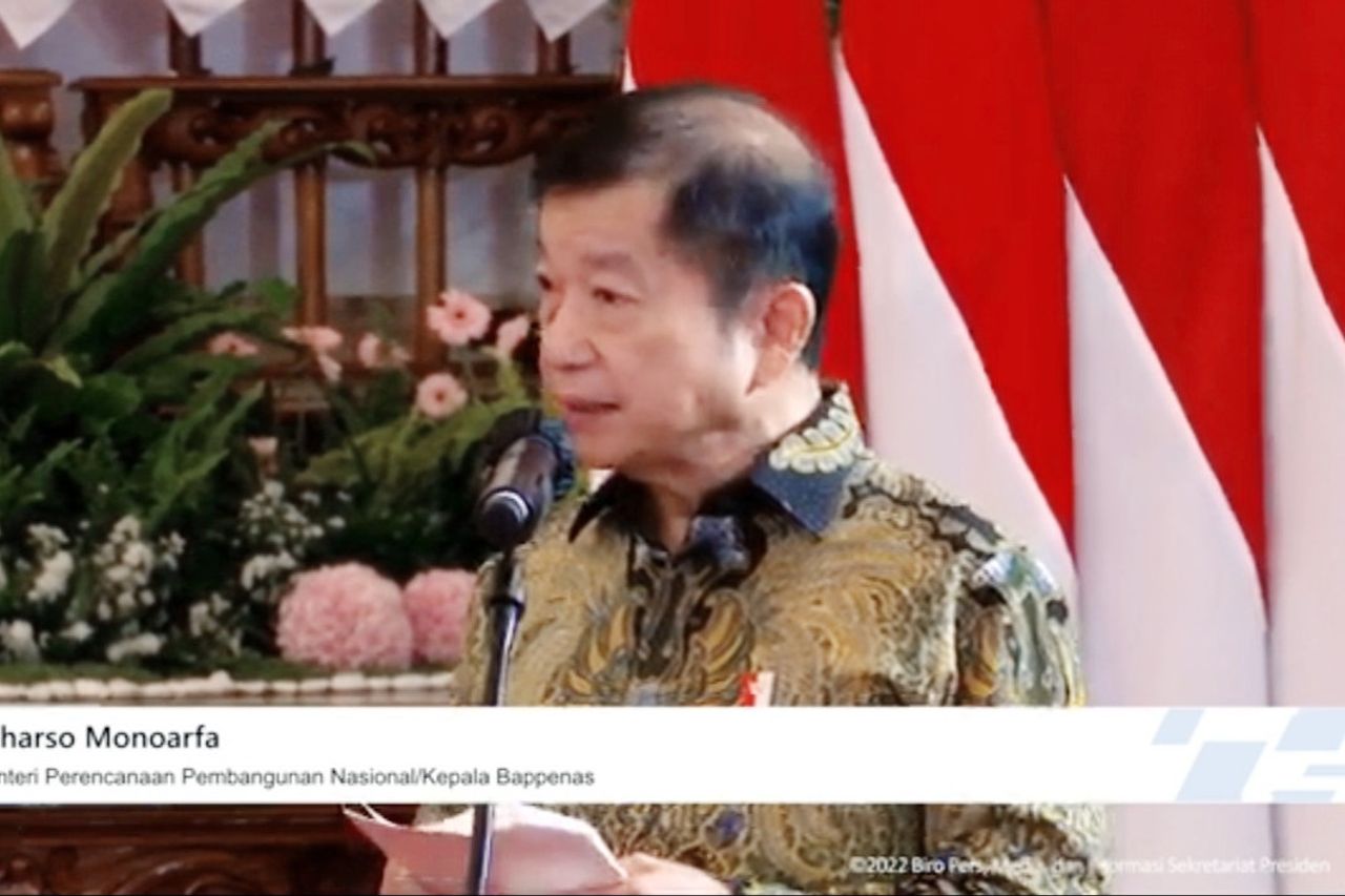 宮殿で大統領と対峙し、スハルソ大臣は2023年開発計画「経済成長は5.9%に達する可能性がある」を発表した。