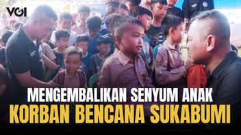 ILUNI SMPN 214 Hadir di Lokasi Banjir Bandang Sukabumi, Hibur Anak-Anak