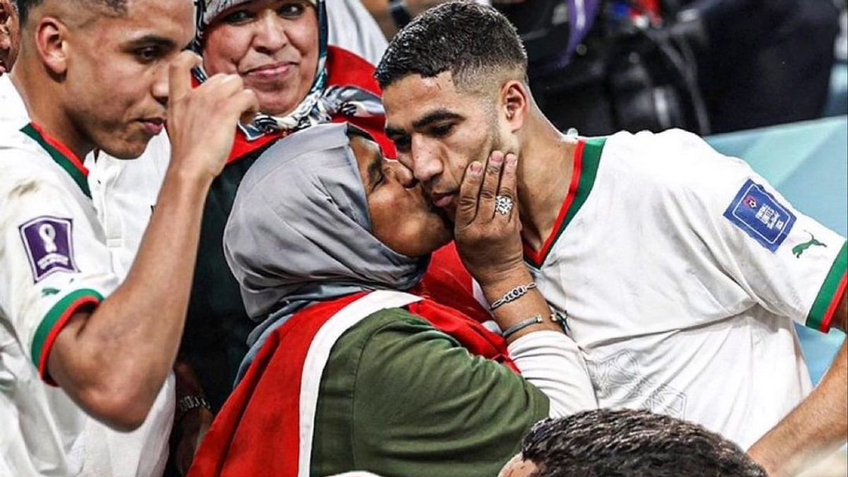Pesona Ibu Pemain Maroko di Piala Dunia 2022