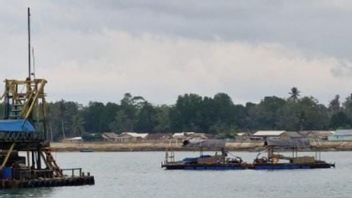 西邦加警方在Belolaut海滩点名3名非法采矿嫌疑人