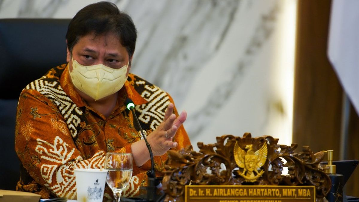 The Coordinating Minister For Airlangga's Quick Action Follows Up On The President's Directions For Evaluation Of PPKM Levels Outside Java-Bali