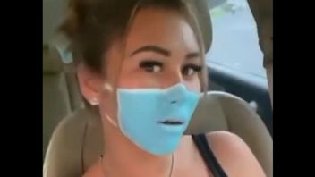 Officers Find Beautiful Caucasians In North Kuta Bali Who Has The Strategy To Paint Masks On The Faces Of The Security Guard