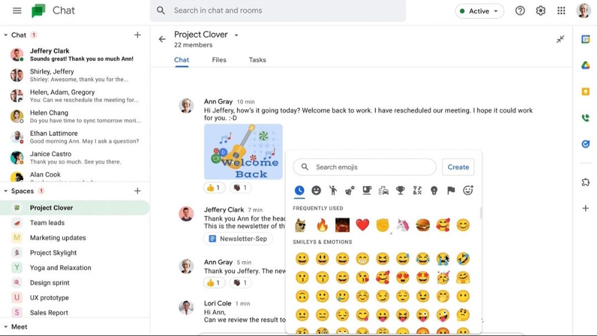 تتنافس مع Slack ، تضيف Google العديد من الميزات الجديدة إلى Google Chat