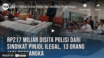 Video: IDR 217 Billion Confiscated By The Police From An Illegal Loan Syndicate, 13 People Become Suspects
