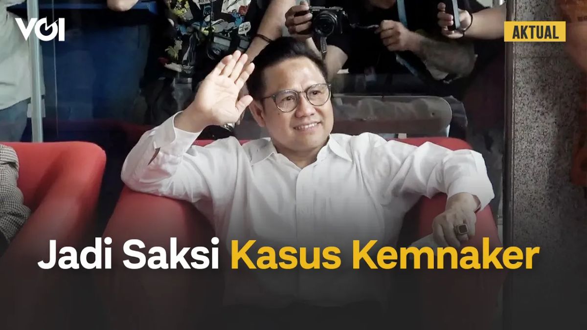 VIDEO: Responding To Investigative Calls, This Is The Appearance Of Muhaimin Iskandar Arriving At The KPK