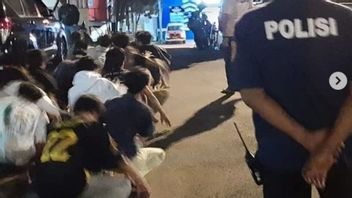 Grève Virale Des Jeunes à Simpang Mambo Tanjung Priok, échappée à Leave Sajam Lorsque La Police Est Arrivée