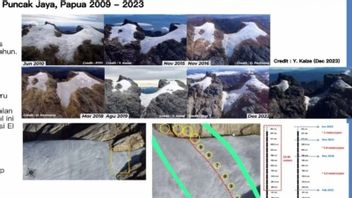 BMKG révèle que la couverture de glace en Papouasie est réduite de 4 mètres
