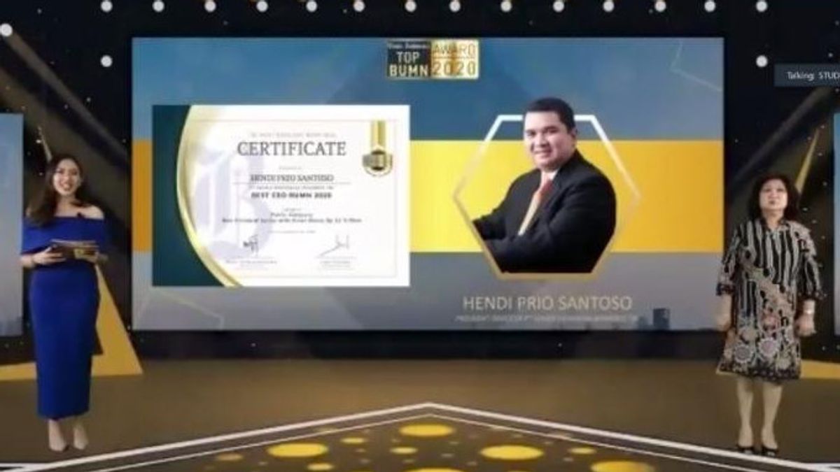 SIG Managing Director Hendi Prio Santoso Becomes Best CEO At The Top BUMN Award 2020 Event