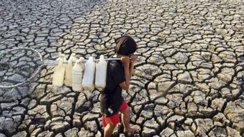 Meluas干旱,BPBD Cirebon甚至停止了清洁水分配