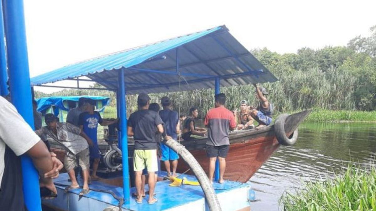 4 Pekerja Tenggelam Saat Angkut Sawit di Bengkalis