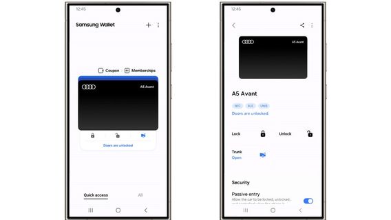 Samsung Wallet Kini Mendukung Digital Key untuk Mobil Audi, Bisa Hidupkan Mobil Pakai HP