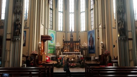 Suasana Katedral Natal Tahun ini Dibalut Tema Nusantara