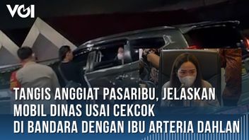 Video: Anggiat Pasaribu Cries, Explains The Official Car After A Quarrel At The Airport With Arteria Dahlan's Mother